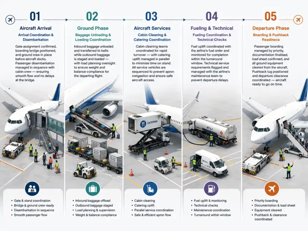 Flight Turnaround Support 2 aircraft turnaround process