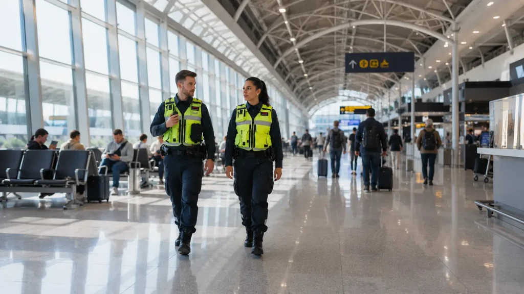 airport security terminal hero