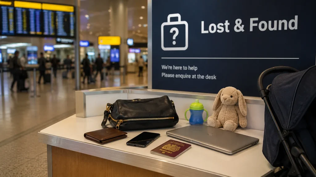 lost found terminal public areas